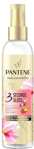 Pantene Pro-V Colour Gloss Leave On Pflegespülung Spray 145ml. Pro-V Miracles Haarölspray für Gefärbtes, Geschädigtes Haar. Hilft, das Haar Sichtbar zu Glätten und Verleiht Sofortigen Glanz in 3 Sek