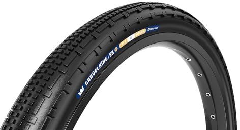 Panaracer Gravelking EXT Plus TLR Tubeless Ready Faltreifen - ZSG Gravel Compound Pannensicher - Beadlock-Technologie - 120Tpi TuffTex+ Doppelschicht Gehäuse - Gravel Fahrradreifen