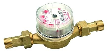 Warmwasserzähler mit trockener Skala 1/2 5