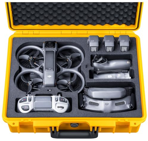 Lykus Titan AT200 Wasserdicht Tasche Koffer Case für DJI Avata 2,Goggles 3,RC Motion 3, FPV-Fernsteuerung 3, unterstützt bis zu 7 Akkus [NUR Koffer]