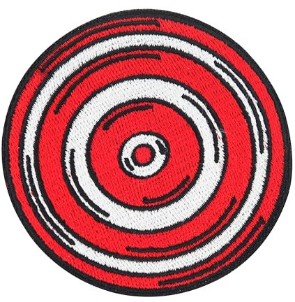 Finally Home Patch zum Aufbügeln - Rote Zielscheibe | Bogenschießen Patches, Runder Aufbügler, Jeansjacken Flicken, Pfeil Aufnäher