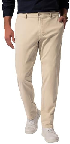 Boston Park Herren große Größen Übergrößen Menswear L-8XL Chino, Bauchfit, Bund seitlich elastisch, bis 70/35 beige 30 832307300-30