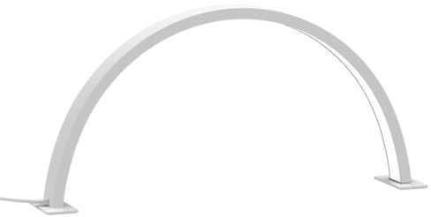 Huudngeje Half Moon Nail Desk Lamp U-Shaped LED Desk Lamp 30W Half Moon LED Nail Light 3 Color Temperature 2700k-6500k Lash Light for Nail, Lash, Tattoo, Skincare White UK Plug