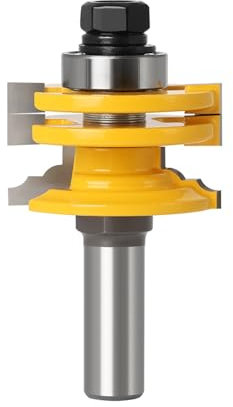 1 Pc 8mm 12mm 12,7mm Schaft Glas Tür Schiene Stile Reversible Router Bit Holz Schneiden Werkzeug Holzbearbeitung router Bits(12MM)