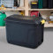 Ward Heavy Duty Storage Trunk with Lid and Wheels 110 Litres, 77 x 42 x 54 cm - Black