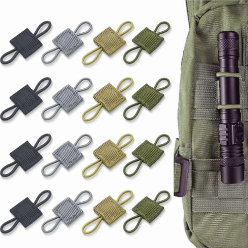FENQURO 16 Stück Outdoor Molle Tasche Schnalle, Taktische Weste Gurtband Mit Schnalle, Molle System Rucksack Weste Zubehör, Zubehör