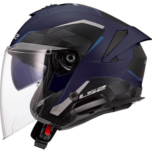 LS2, Jet-Motorradhelm VERSO II AIR Navy Blue, XXL