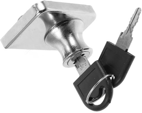 CLISPEED 1 Set Sliding Glass Door Lock High Security Ice Cream Freezer Lock for Showcase Display Compatible with Various Refrigerators Prevents Theft and