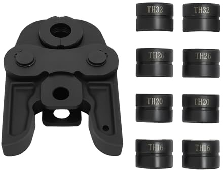 Pressbacken Set TH16-20-26-32 Presszange Presskontur Kontur Verbundrohr Pressen Zange 4-in-1 Crimpwerkzeug für Aluminium-Kunststoffrohre PEX-Rohre PB-Rohre