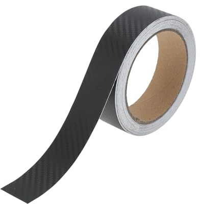 Hihaha Zierstreifen Auto Autofolie 10 Meter Klebeband für das Auto, Motorrad, Boot oder zum DIY Basteln Auto Sticker Tuning Außen Deko Schwarz 30mm × 10m