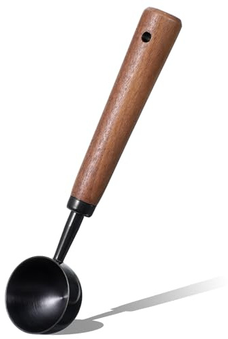 Coffee Scoop for Ground Coffees, Vintage Coffee Measuring Spoon, 15ml Retro Stainless Steel Kitchen Utensil for Scooping, Measuring & Serving for Coffees, Tea
