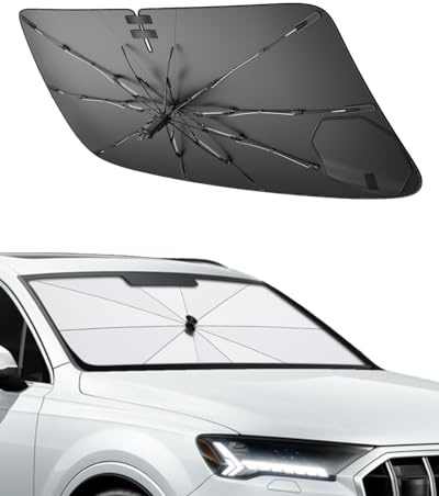 SHAOHAO Compatible con Audi Q7 4M S RS 2016-2025 Parasol para Coche Parasol Fácil Almacenamiento Cuerda Cuerda Protección UV Protección Solar Accesorios