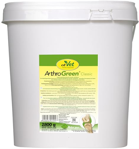 cdVet ArthroGreen Classic 2,8 kg - Nahrungsergänzung zur Unterstützung der Gelenke für Hund und für Katze durch Vitamine und Mineralien
