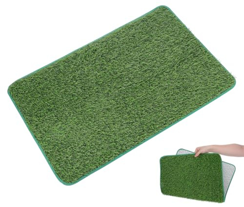 GATHINESS Tapis de Propreté Coloré en Gazon Synthétique pour Chiens et Chats Lavable et Antidérapant pour Enclos et Cage