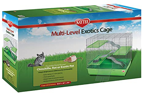 Kaytee My First Home Multi-Level Exotics Habitat for Pet Chinchillas, Rats, Degus, Sugar Gliders and Other Exotic Small Animals