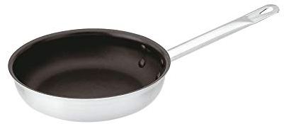Paderno 12517-26 Padella 1 Manico, 26 cm, Antiaderente, Acciaio Inox
