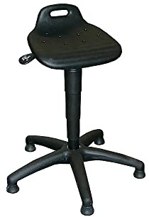 meychair | Arbeitshocker | Sitz aus PU-Schaum | mit Bodengleitern