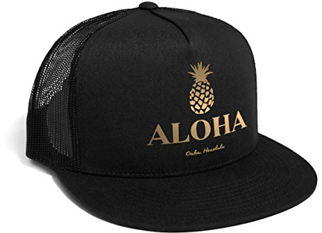 DEPARTED Herren Mesh Trucker Hat mit Print/Aufdruck - Snapback Cap - No. 34, Black