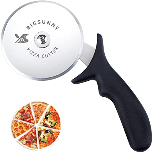 MSY BIGSUNNY Buen Agarre Cortador de Pizza, Hoja Afilada de Diámetro 10 cm
