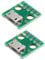 HALJIA Lot de 2 adaptateurs Micro USB - Dip, 5 Broches, connecteur Femelle Type B