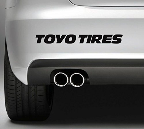 myrockshirt 2X ToyoAufkleber Tires Aufkleber für Auto,Scheibe, Lack,Wand,Wandtattoo aus Hochleistungsfolie für alle glatten Flächen Autoaufkleber Tuning Decal Sticker