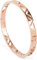 styleBREAKER Damen Edelstahl Armreif mit dreieckigen Cutouts im Azteken Style, Clipverschluss Armband, Schmuck, 05040168, Farbe:Rosegold