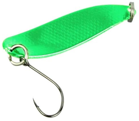 Fishing Tackle Max FTM Spoon Hammer 3,3cm 2,4g - Forellenblinker, Farbe:UV grün/UV orange