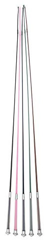 USG 16300041-120 Reitgerte mit Gel-Griff, Länge: 120cm, 5 Stück, schwarz, marine, braun, grün, pink