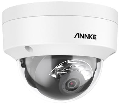 ANNKE C800 4K PoE Camera, 8MP Ultra HD PoE Security Camera H.265 Night Vision, Remote Access, Built-in Mic, Support 512GB SD Card, IP67 Outdoor Weatherproof & IK10 Vandal-Proof
