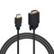 MMOBIEL Cable Negro HDMI a VGA de 1,8 Metro - Macho HDMI a Macho VGA D-Sub de 15 Pines con Conector Dorado