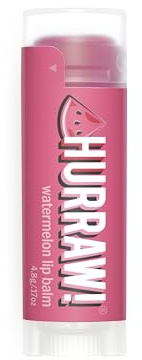 Hurraw! Watermelon Lip Balm: Organic, Certified Vegan, Cruelty and Gluten Free. Non-GMO, 100% Natural Ingredients. Bee, Shea, Soy and Palm Free. Made in USA