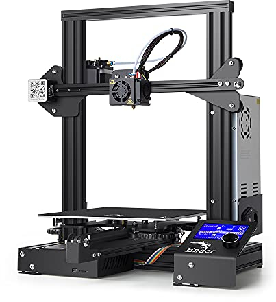Creality Ender 3 3D Drucker, mit hochwertigem V-Profil FDM 3D Printer, Magnetischem, Selbstklebendem Plattformaufkleber, Netzteilschutzvorrichtung, Druckfortsetzung, 220 x 220 x 250 mm Druckgröße