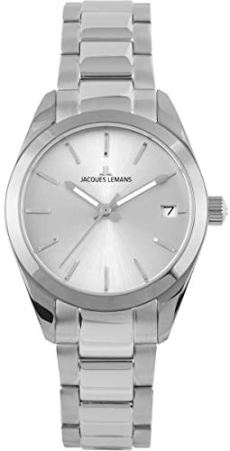JACQUES LEMANS Damen Uhr 1-2132A Derby Perlmutt Edelstahl