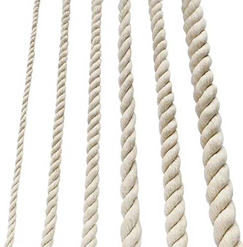 Baumwollkordel Kordel Baumwollseil Rope Garn Dickes Seil 6mm Makramee Regenbogen DIY Set (10M)