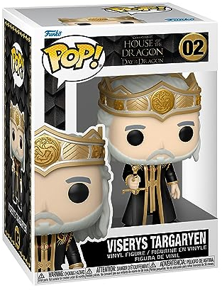 Funko Pop! TV: HotD - King Viserys Targaryen Targaryen - House of The Dragon - Vinyl-Sammelfigur - Geschenkidee - Offizielle Handelswaren - Spielzeug Für Kinder und Erwachsene - TV Fans