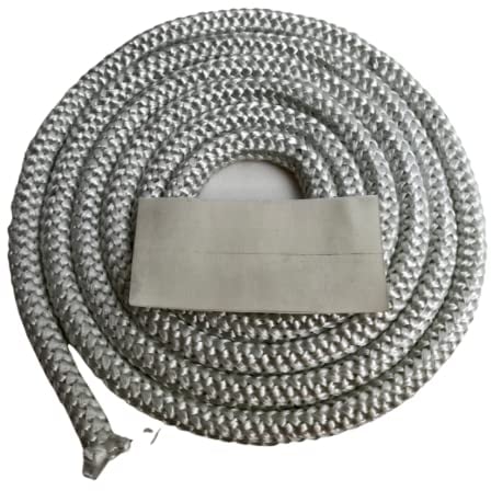 Ofendichtung - Dichtschnur Ø 12 mm - weiß - Länge 2,5 m - Runddichtung für Kaminofen - Kordeldichtung (12x12x2500mm)