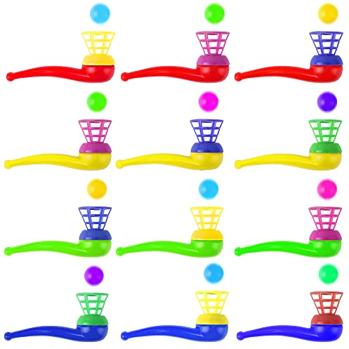 Lubibi 12 Soffiaggio palla tubo partito sacchetto riempitivo,Tubo soffiatore a Sfera Di Colpo Accessori E Gadget Sacchetti Regalo,Pinata giocattolo loot,partito riempitivi sacco matrimonio bambini
