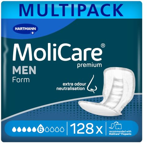 MoliCare premium Form MEN 6 Tropfen Inkontinenzeinlagen | 4 x 32 St.