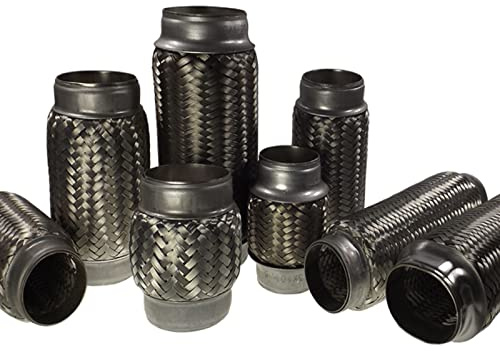 Flexrohr Innen Ø 65mm Länge 100mm| Flexstück | Flexteil | Flexibles Rohr | Auspuff | Auspuffrohr | Mitteltopf | Endtopf | Hosenrohr | Abgasrohr | Drahtgeflecht | Flexschlauch | Universal