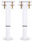 Pied De Lit, Pieds De Sommier, De Lit Liaison MéTal RéGlables en MéTal Pieds pour Sommier, TrèS RéSistants Convient pour Lattes Universel Sommier MéTal, Armoire, Canapé 18-33Cm (Blanc) Lot De 2 Pied