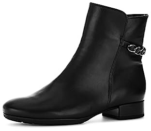 Gabor Damen Ankle Boots, Frauen Stiefeletten,Komfortable Mehrweite (H),Booties,halbstiefel,Kurzstiefel,schwarz (Micro),38.5 EU / 5.5 UK