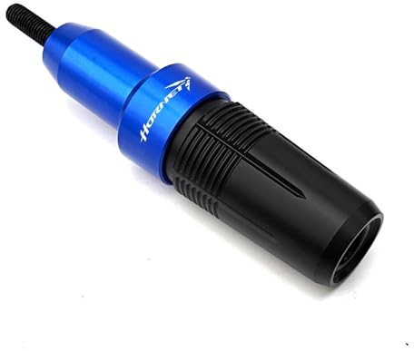 Motorräder Sturzpads for Honda CB750 Hornet 2023 Motorrad Aluminium Auspuff Rahmen Slider Crash Pad Protector Geändert Teile Frame Sliders Sturzschutz (Color : Blue)