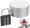 HAIJED Door Knob Lockout Device with Padlock, Outdoor Water Faucet Lock Cover, Durable Iron Door Handle Lock Cover, Multifunctional Door Knob Lock Prevents Turning of Water Faucet for Home Office