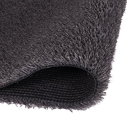 Gazon artificiel gris de 2 cm de hauteur, tapis réaliste et épais auto-drainant pour extérieur, intérieur, patio, balcon (Size : 2x1m)