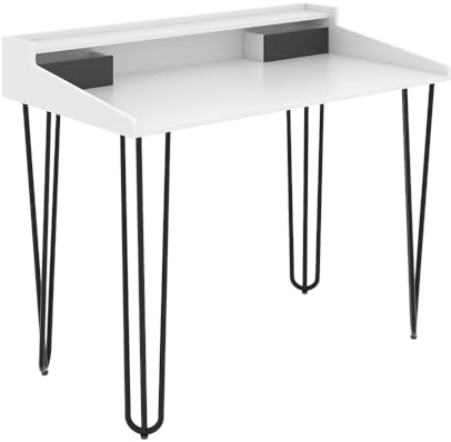 Vicco Schminktisch Weiß Sannar 110x89.5x60 cm - Frisiertisch, Aufgeräumtes Setup in Minuten – verständliche Montage & direkt nutzbar