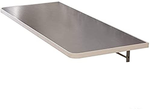Klappbarer Wandklapptisch, Edelstahl-Klappregal, Tischhalterung, robuster Wandmontierter Tisch, Küchen- und Esstisch, Computertisch, Arbeitsplatte aus 304 Edelstahl (Farbe: Silber