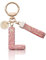 MORSUNBELA L Rosa Schlüsselanhänger - Glitzer Strass Damen