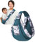 Tragetuch Atmungsaktiv,Babytrage Seitlich,Kindertrage Seitlich,Baby Tragetuch,TragetuchBaby Neugeboren,Kleinkind Trage,Baby Sling,Wild Ride Kindertrage bis 20kg (Grün glasiert, Baumwolle)