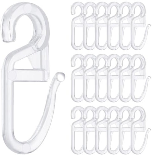 XPEX 150 Pezzi Ganci Per Tende In Plastica, Gancetti Per Tende,Ganci Tenda, Ganci Tende Per Tenda Di Finestra, Tenda Della Porta E Tenda Della Doccia(trasparente)