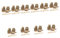 Lurrose 1000 Stk holzscheiben selber machen Stange Holzscheite klein schneiden Baumscheibenmagnet Stand Basteldübel groß christmas-decorations decoratiuni craciun Protokollscheiben hölzern